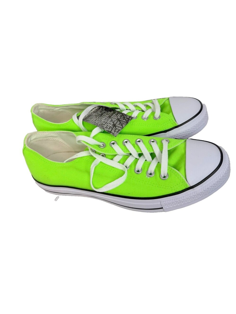 Converse Chuck Taylor All Star Ox Low Top Neon Lime Green Canvas Men 9 Women 11